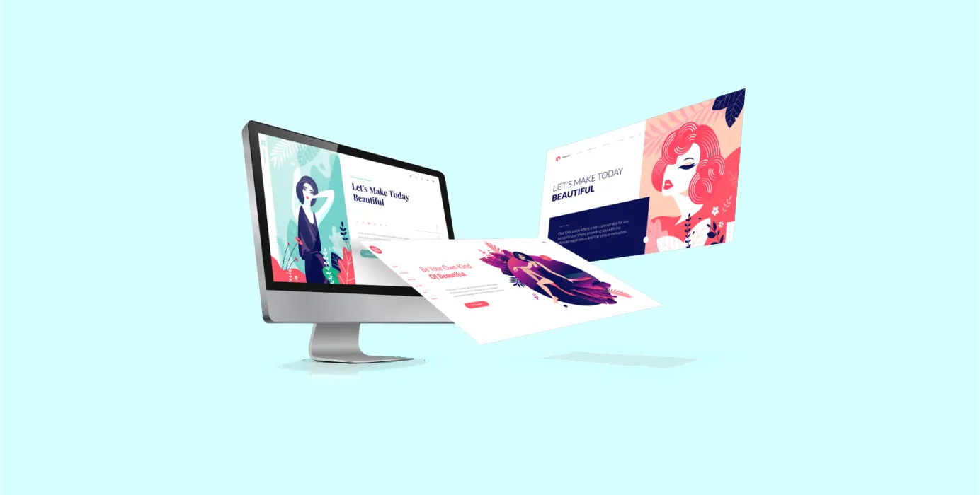 Beauty website, Website layout, Best layout for beauty website