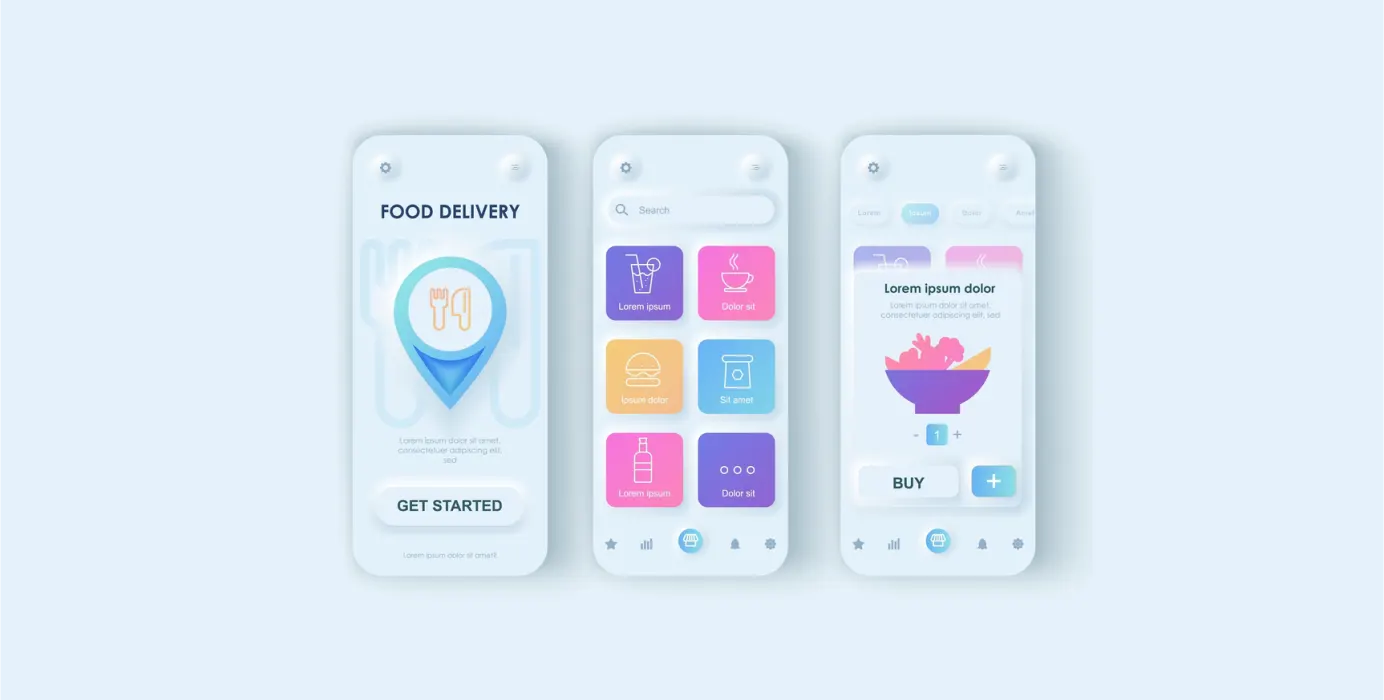 Food website, UX design, Website design